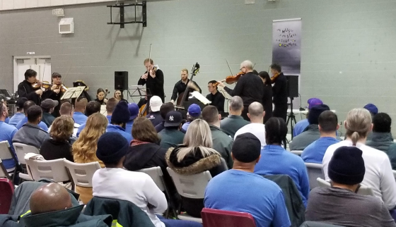 TSO Makes History with Looking at the Stars Performing Vivaldi's Four Seasons at Correctional Institutions in Kingston and Warkworth