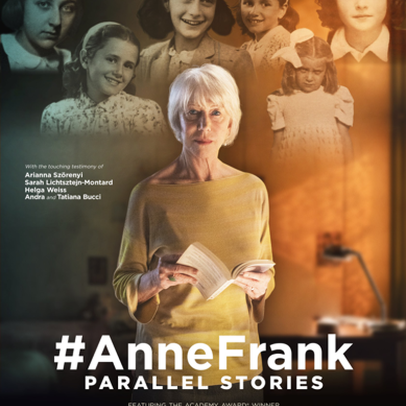 Cineplex Events’ In The Gallery Series Remembers Anne Frank in #AnneFrank Parallel Stories, Narrated by Helen Mirren